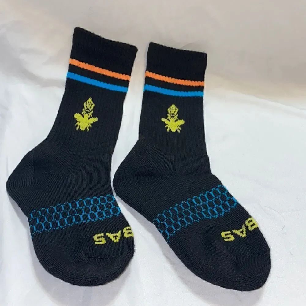 BOMBAS Black Calf Sock- Youth XS